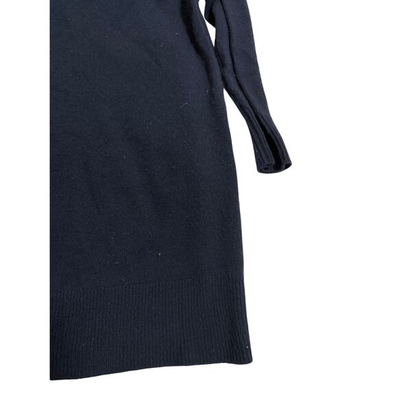 J crew wool and cashmere navy v neck sweater dress size xs - Picture 5 of 8